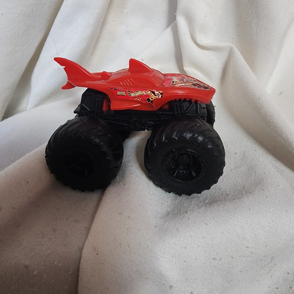Red Hot Wheels Monster Truck Toy Lava Shark